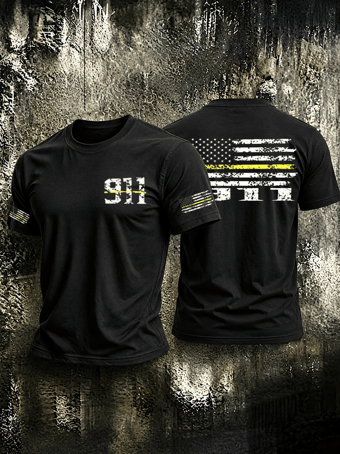 9 11 Never Forget Patriotic Star Flag T-Shirt September 11 Merch Gift For 9-11 Survivors
