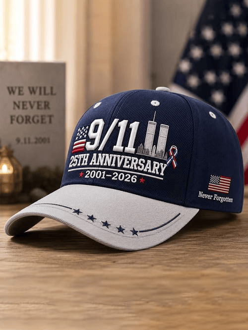911 25th Anniversary Hat We Will Never Forget Merch Gift For Patriots