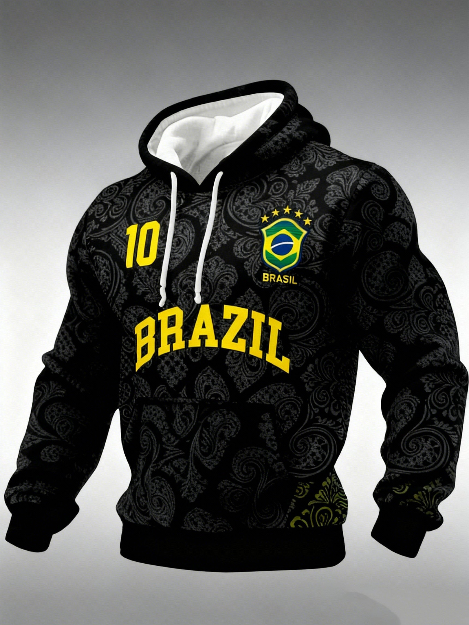 Brazil Soccer 2026 World Cup Hoodie Men's Game Day Apparel FIFA World Cup 2026 Merch