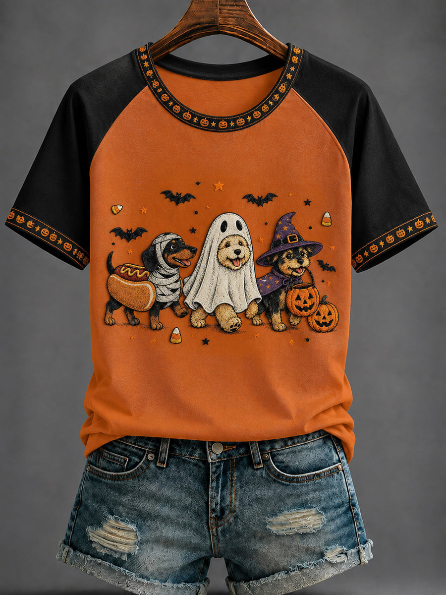 Cute Dogs In Halloween Costumes T-Shirt Halloween Dogs Shirt Gifts For Fall Apparel