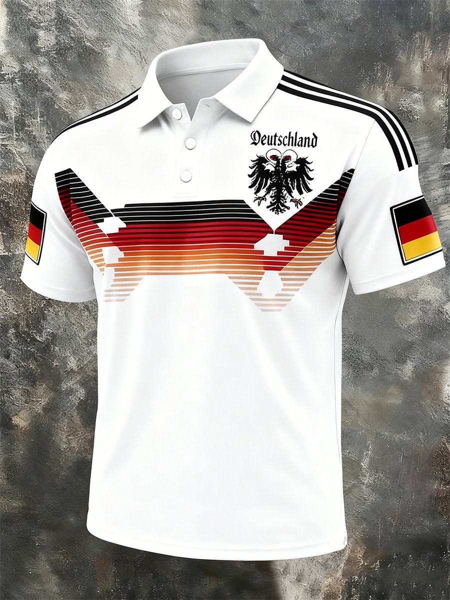 German 2026 World Cup Polo Shirt Men's Fashion Match Day Outfits Gifts For Soccer Fans