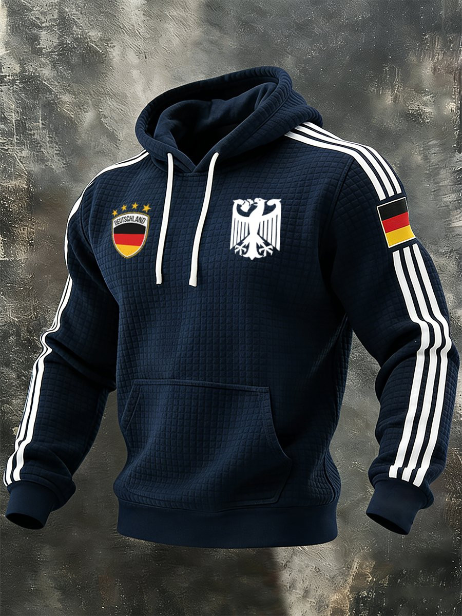 Germany 2026 World Cup Merch Germany Flag Crest Hoodie Men's Game Day Clothing Gifts