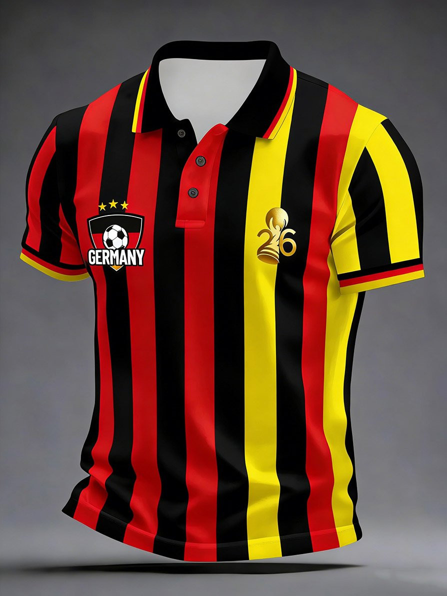 Germany 2026 World Cup Polo Shirt Men's Game Day Outfits German Football Team Merch For Fans