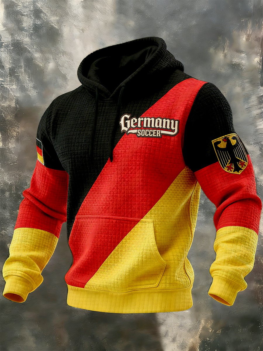Germany Soccer 2026 World Cup Merch Germany Crest Hoodie Men's National Pride Apparel For Fans