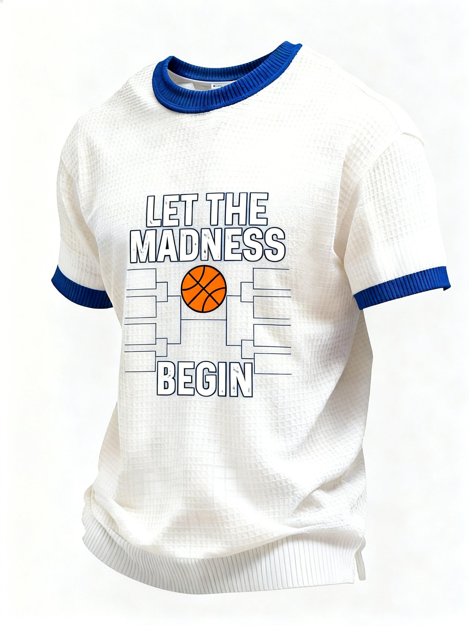 Let The Madness Begin T-Shirt Men's Basketball Lover Clothing Game Day Gifts For Fans