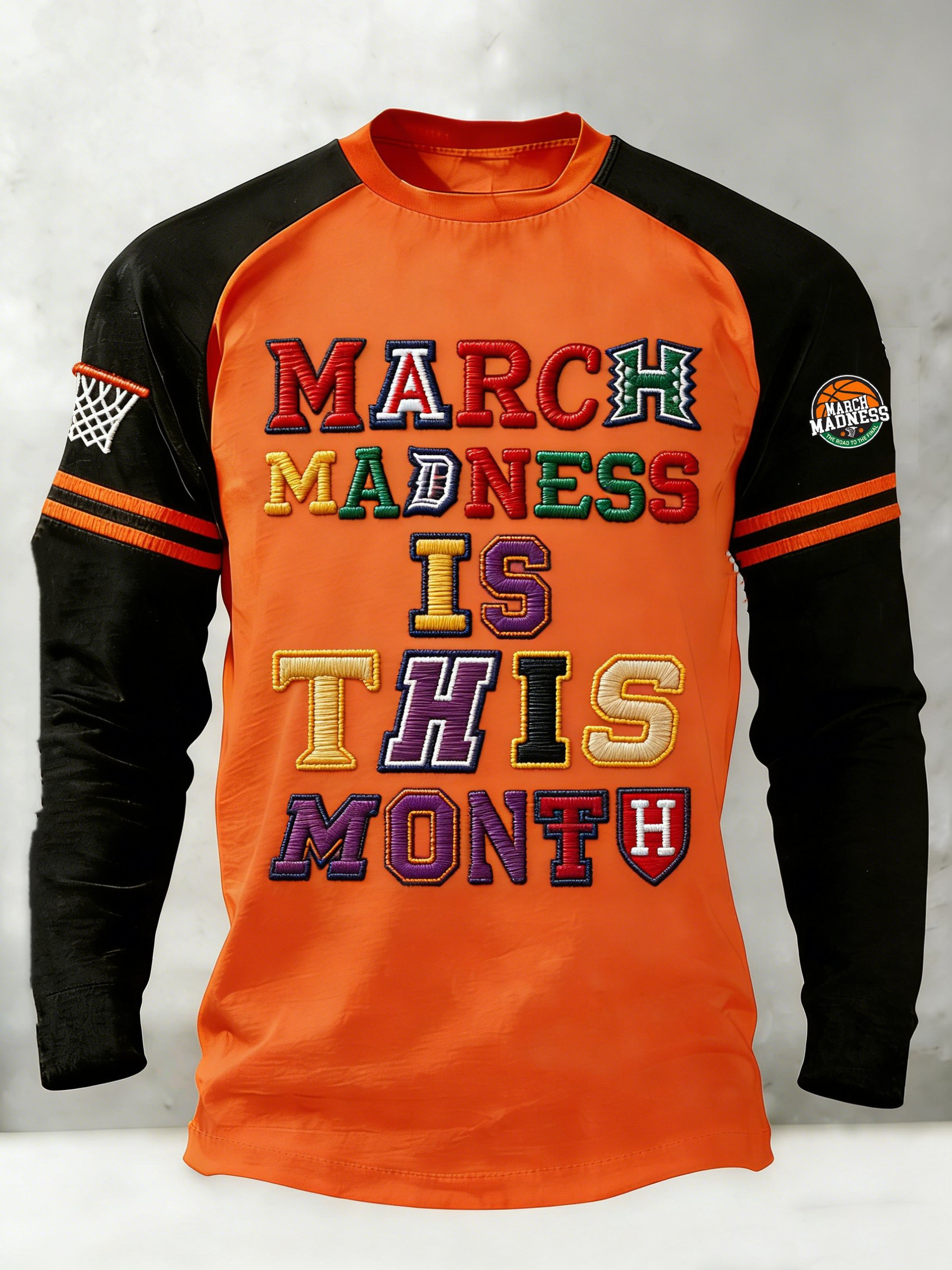 March Madness Is This Month Basketball Long Sleeve Shirt Men's Game Day Outfits Gifts For Fans