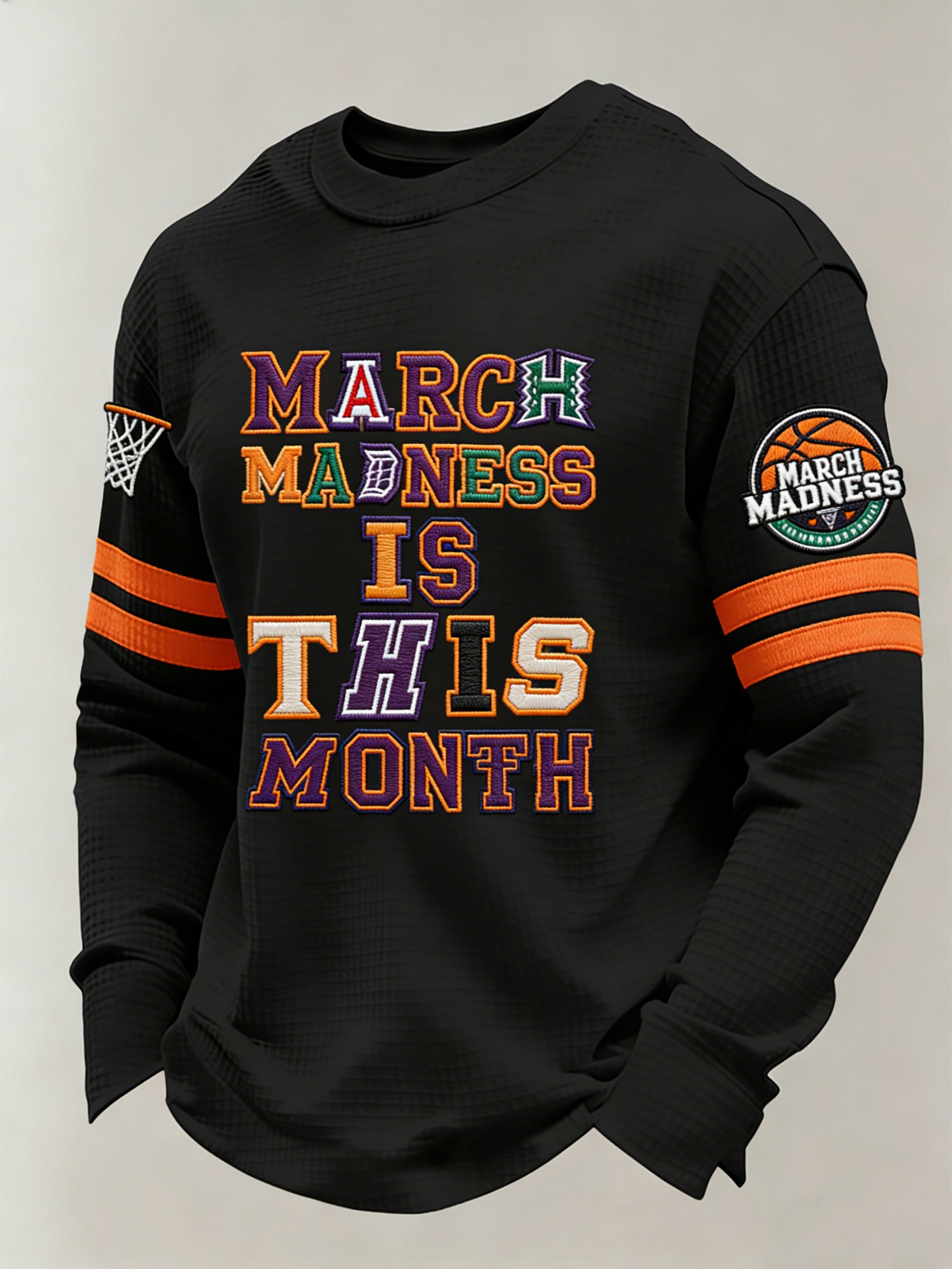 March Madness Is This Month Basketball Long Sleeve Shirt Men's Gifts For Basketball Lover