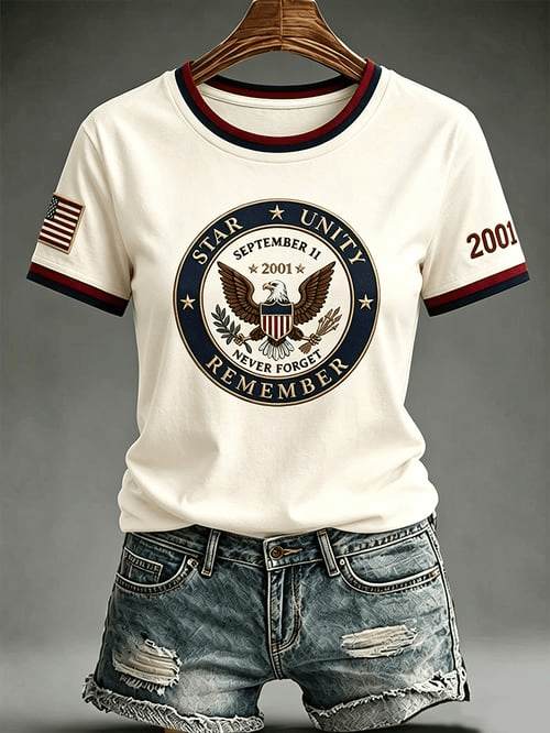 Never Forget T-Shirt Star Unity Remember Shirt Gifts For Him Who Has Everything