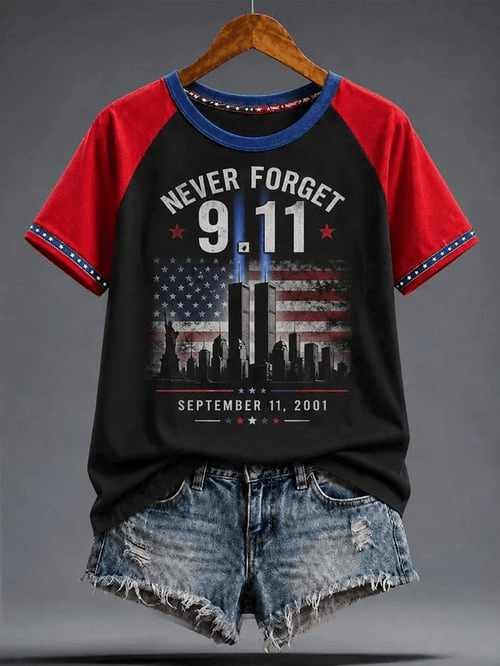 Never Forget T-Shirt We Remember Honor And Remember 2001 2026 Merch Gift For Her