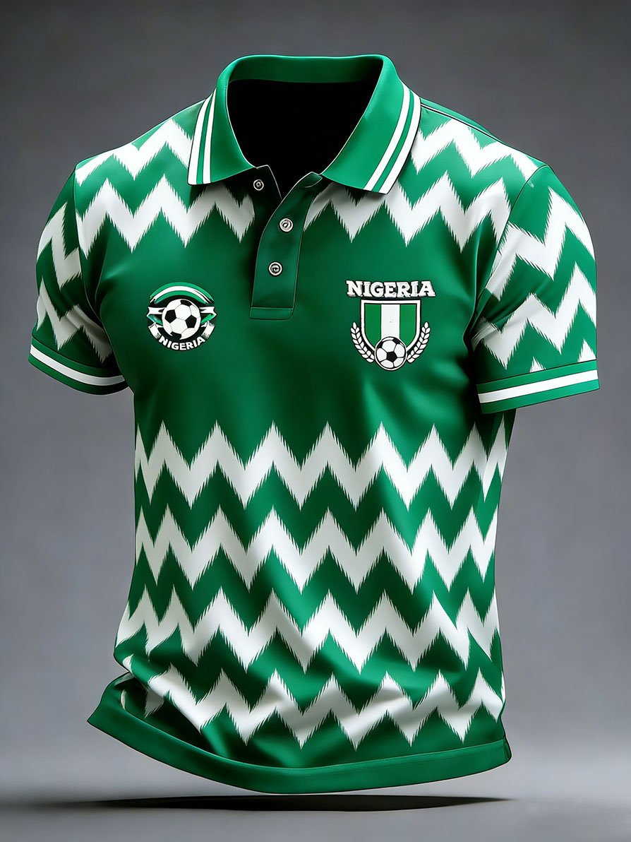 Nigeria Soccer 2026 World Cup Polo Shirt Mens Game Day Apparel Best Gifts For Fans
