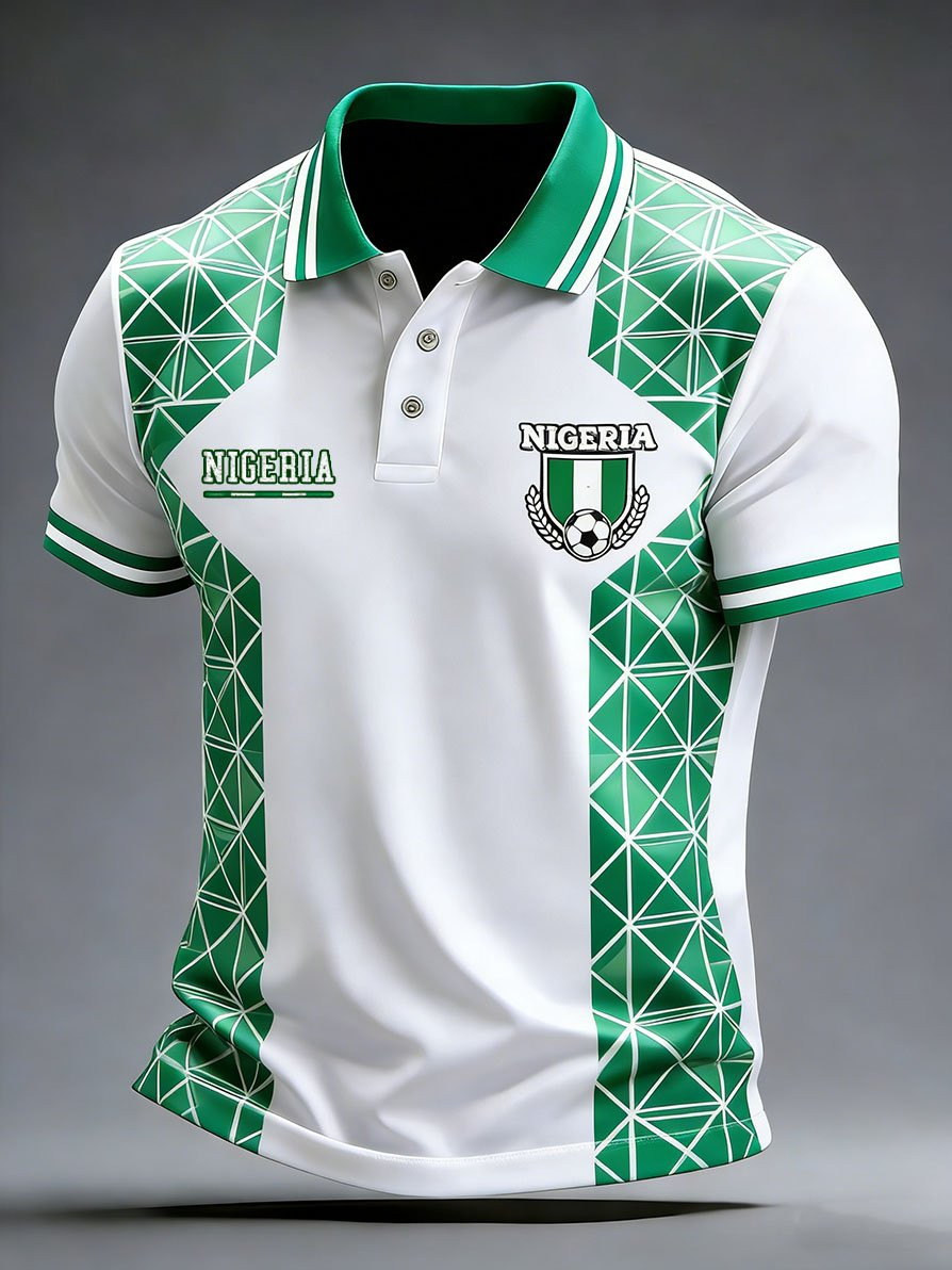 Nigeria World Cup 2026 Polo Shirt Men's Game Day Apparel Best Gifts For Football Lovers