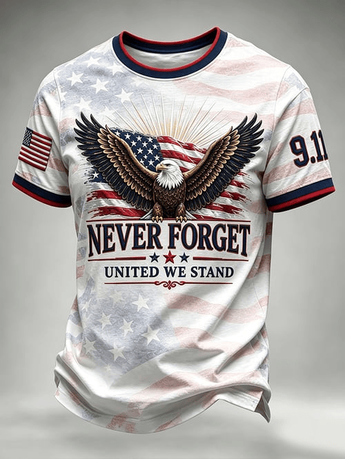 United In Remembrance T-Shirt 25 Years 2001 2026 Clothing Men's Meaningful Gifts For Men