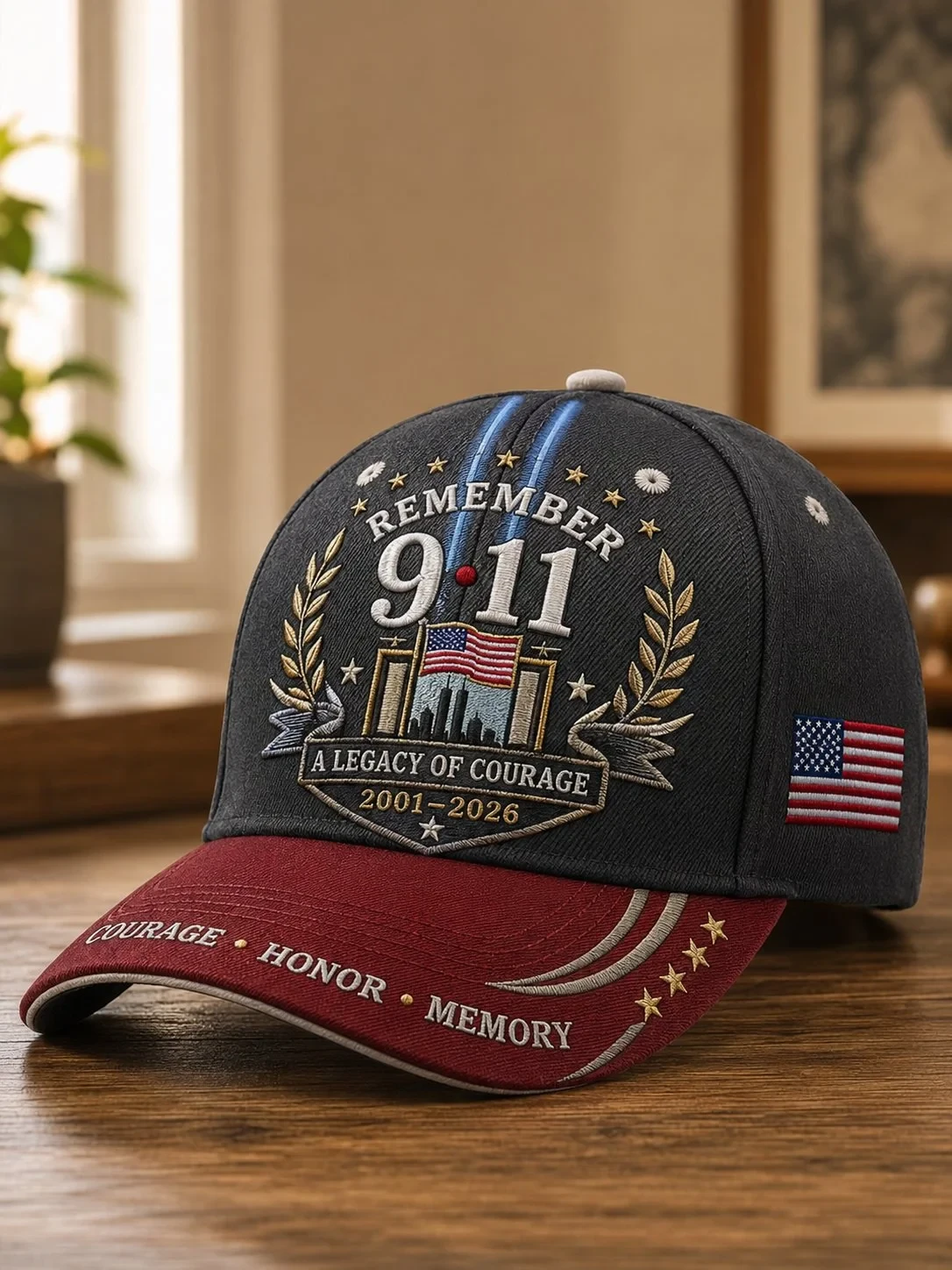 9 11 25th Anniversary A Legacy Of Courage Hat 9 11 Memorial Baseball Cap