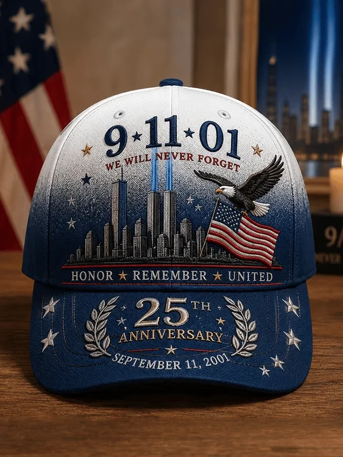 9 11 25th Anniversary Hat Honor The Heroes Baseball Cap 911 Tribute Gifts