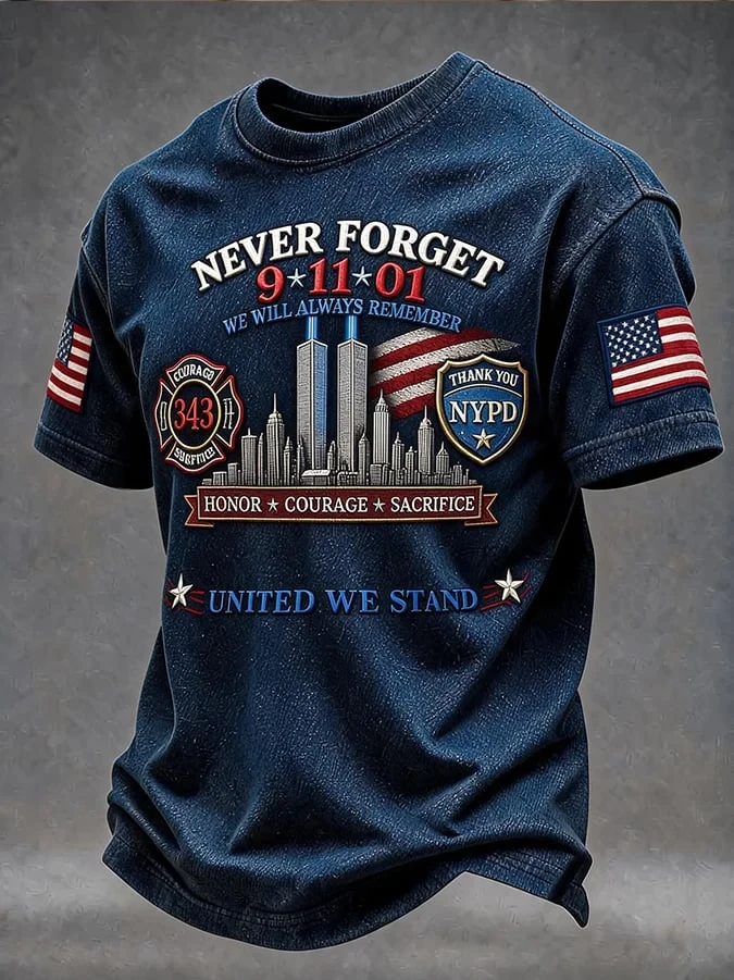9 11 25th Anniversary Never Forget Shirt 9 11 Apparel September 11 Memorial Outfits Ideas