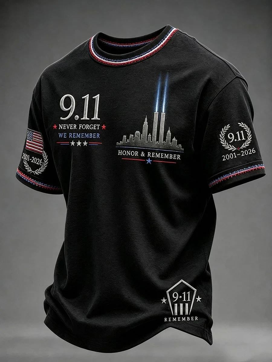9 11 25th Anniversary Never Forget Shirt 9 11 Commemorative Clothing Presents For Him