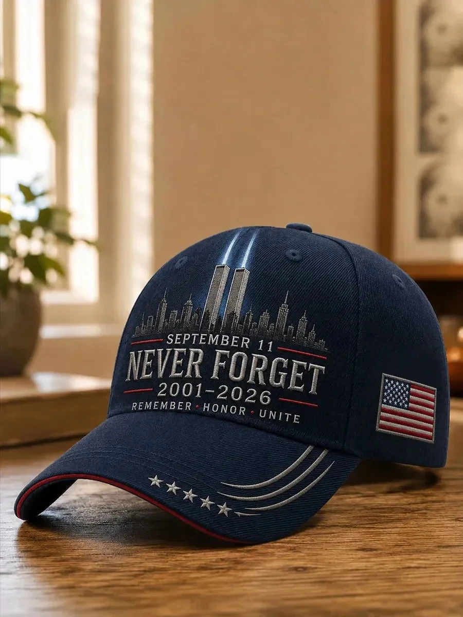 9 11 25th Anniversary Remember Honor Unite Hat We Will Never Forget Baseball Cap