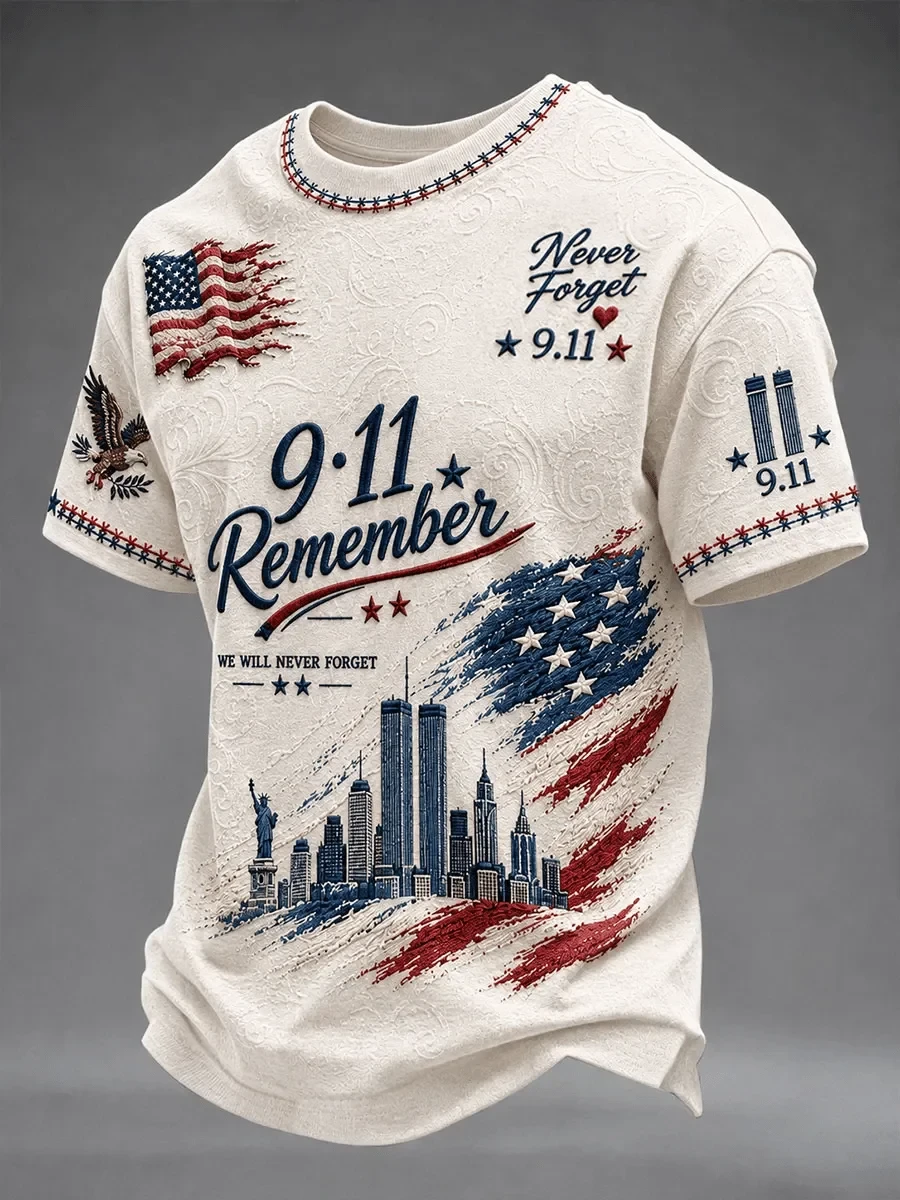 9 11 25th Anniversary Remember T-Shirt Patriot Day Clothing Gifts For Husband