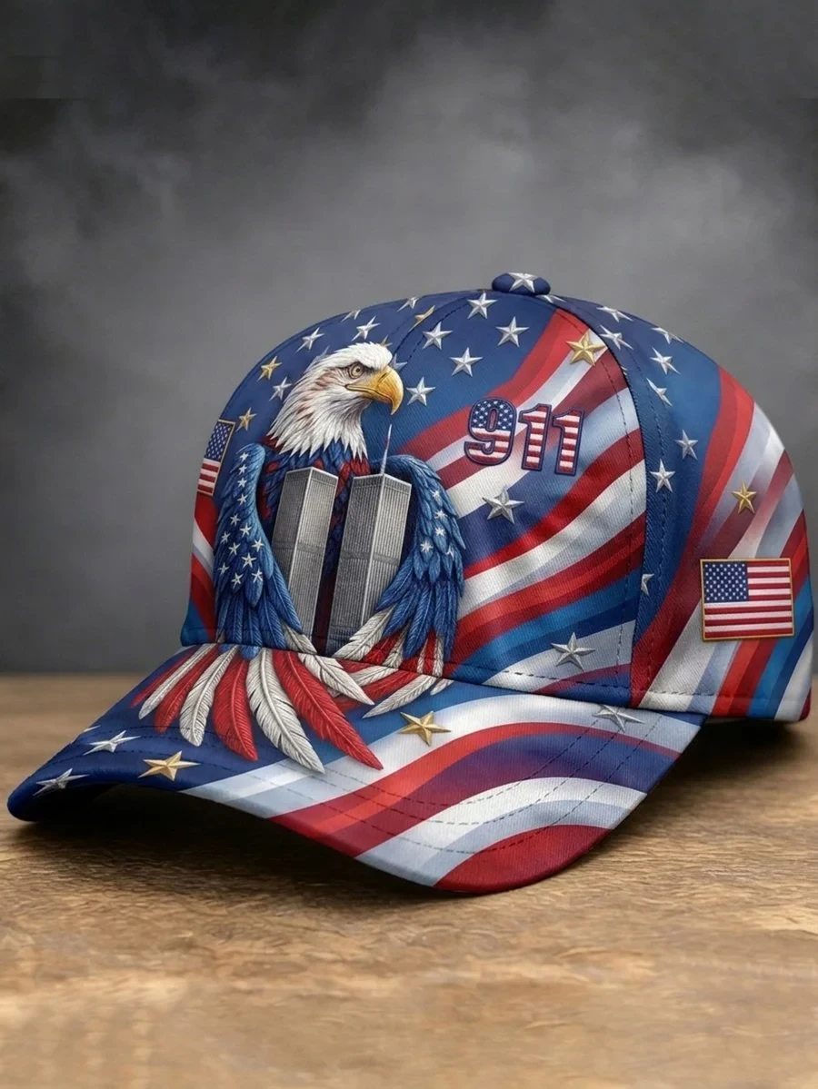 9 11 25th Anniversary We Will Never Forget Eagle Hat 9 11 Baseball Cap
