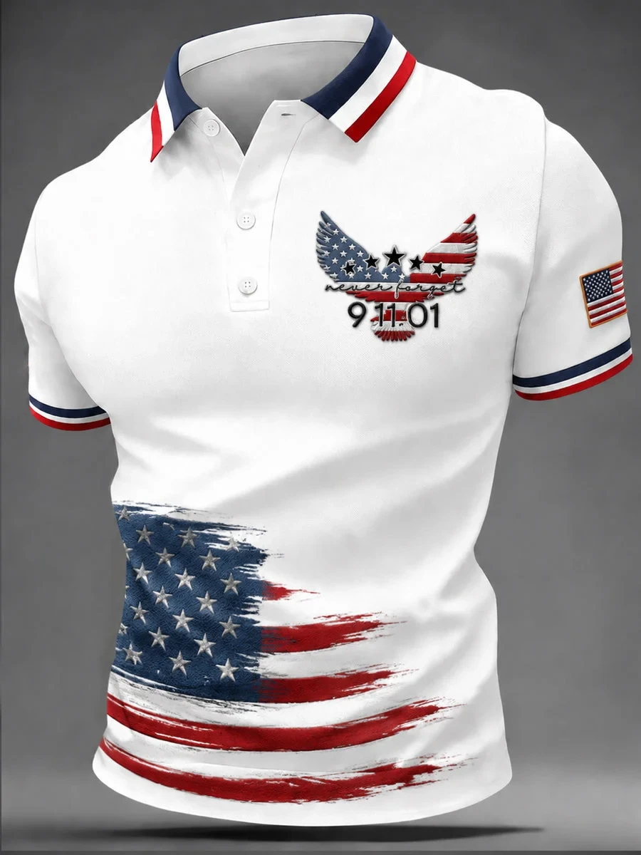 9 11 25th Anniversary We Will Never Forget Polo Shirt Patriotic Apparel Best Gift Ideas