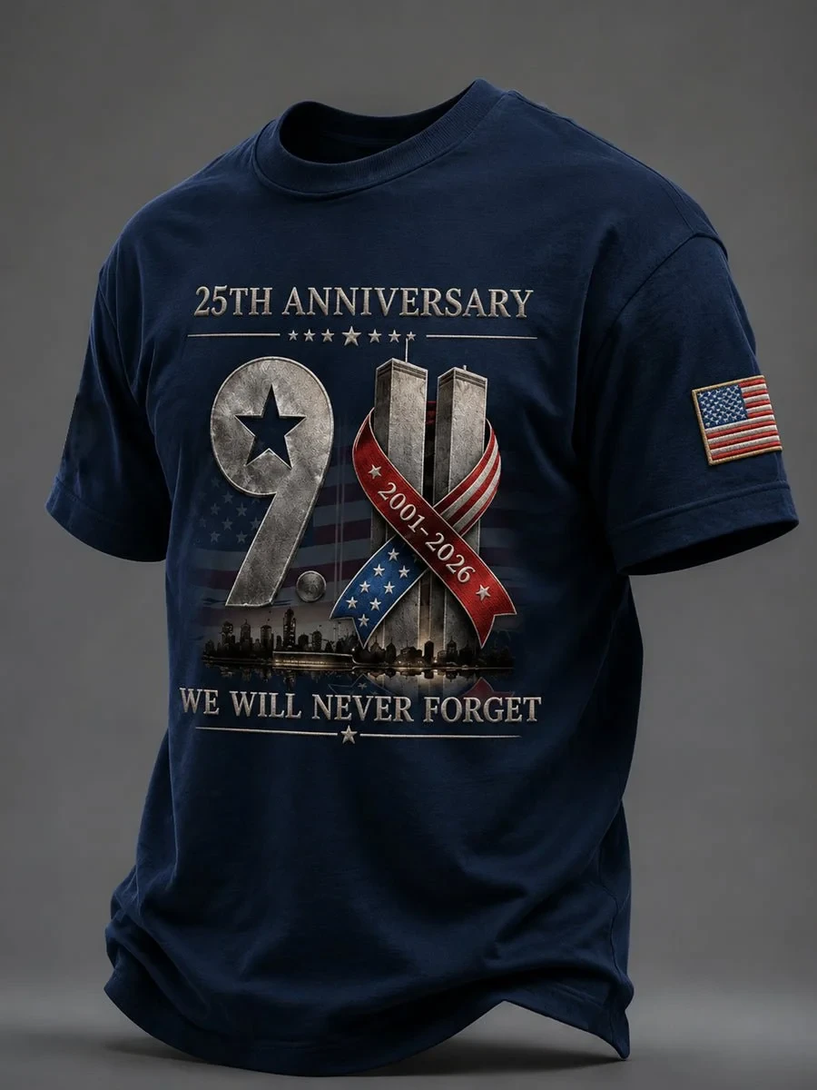9 11 25th Anniversary We Will Never Forget Shirt 9 11 Clothes Gifts For Husband
