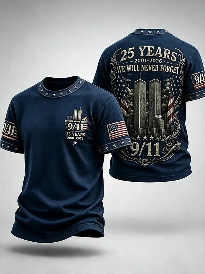 9 11 25th Anniversary We Will Never Forget Shirt 9 11 Memorial Shirt Gift For Patriots