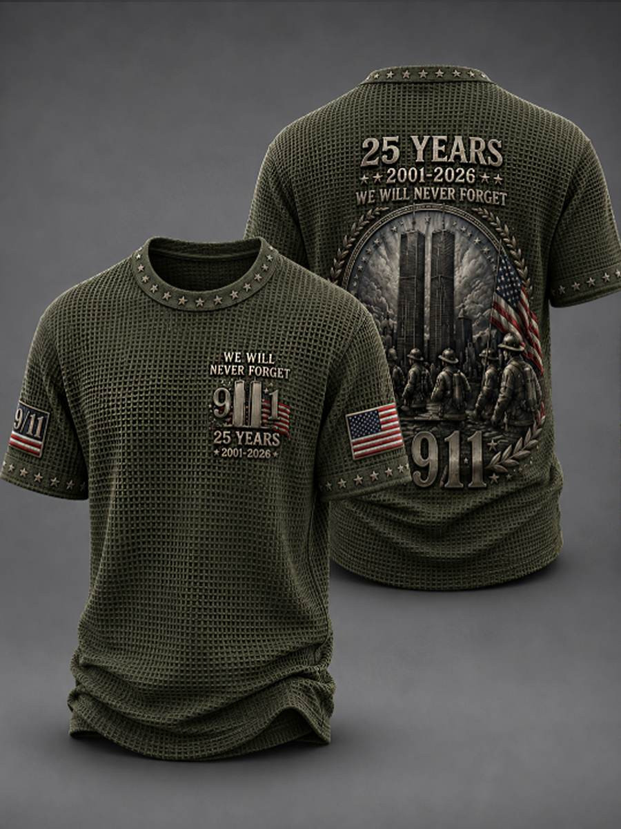 9 11 We Will Never Forget T-Shirt 9 11 Remembrance Merch For Patriotic Families