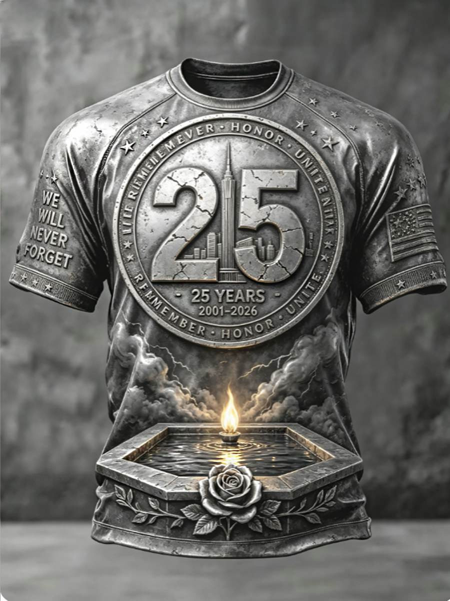 9 11 We Will Never Forget T-Shirt Patriot Day Apparel For Honoring Heroes