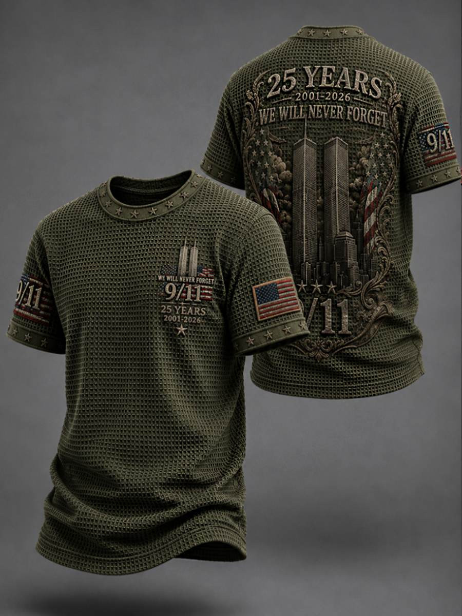 9 11 We Will Never Forget T-Shirt Twin Towers Honor Apparel For Proud Patriots