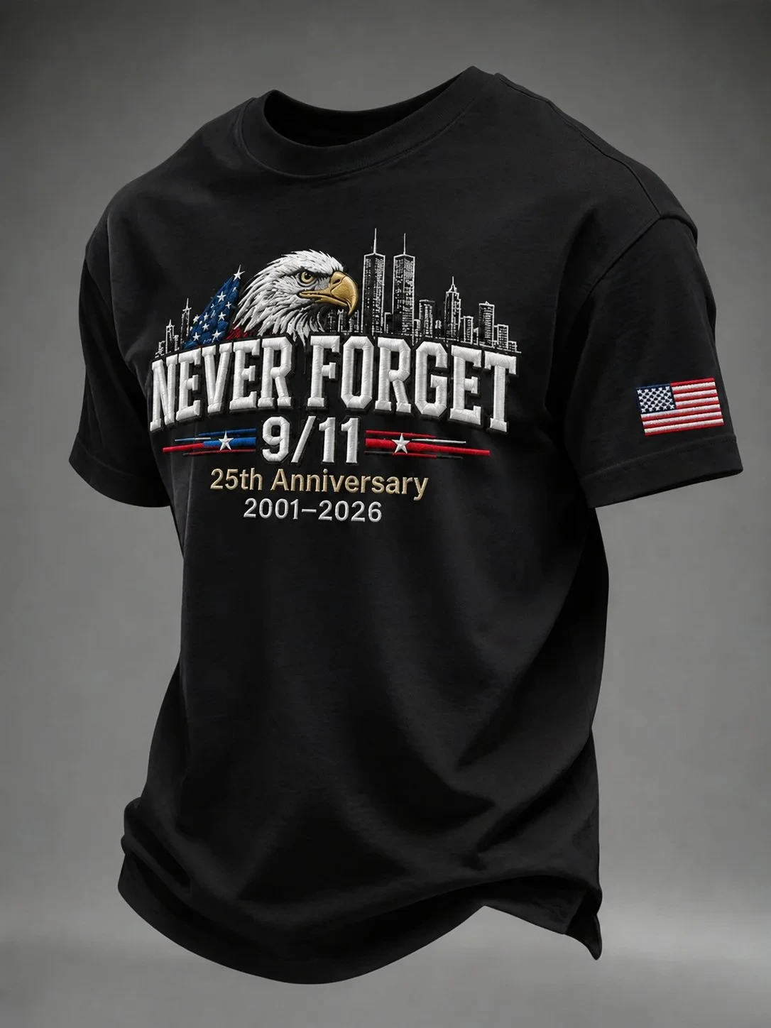 911 25th Anniversary Never Forget Shirt 9 11 Commemorative Apparel Gifts For Patriots
