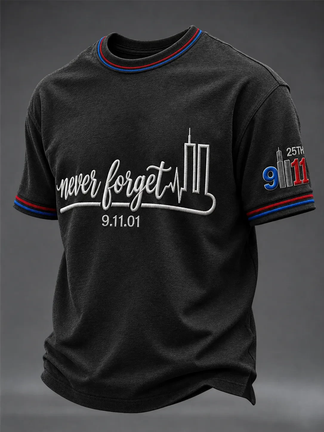 911 25th Anniversary Never Forget Shirt 9 11 Incident Clothes Memorial Gift For Husband
