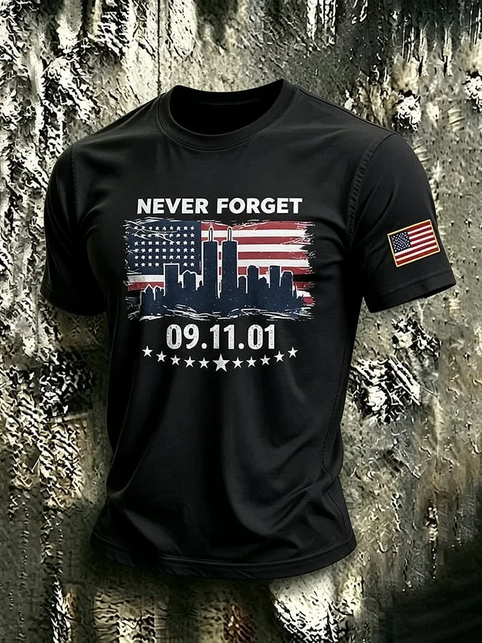 911 25th Anniversary Never Forget T-Shirt 9 11 Merch Best Presents For Father