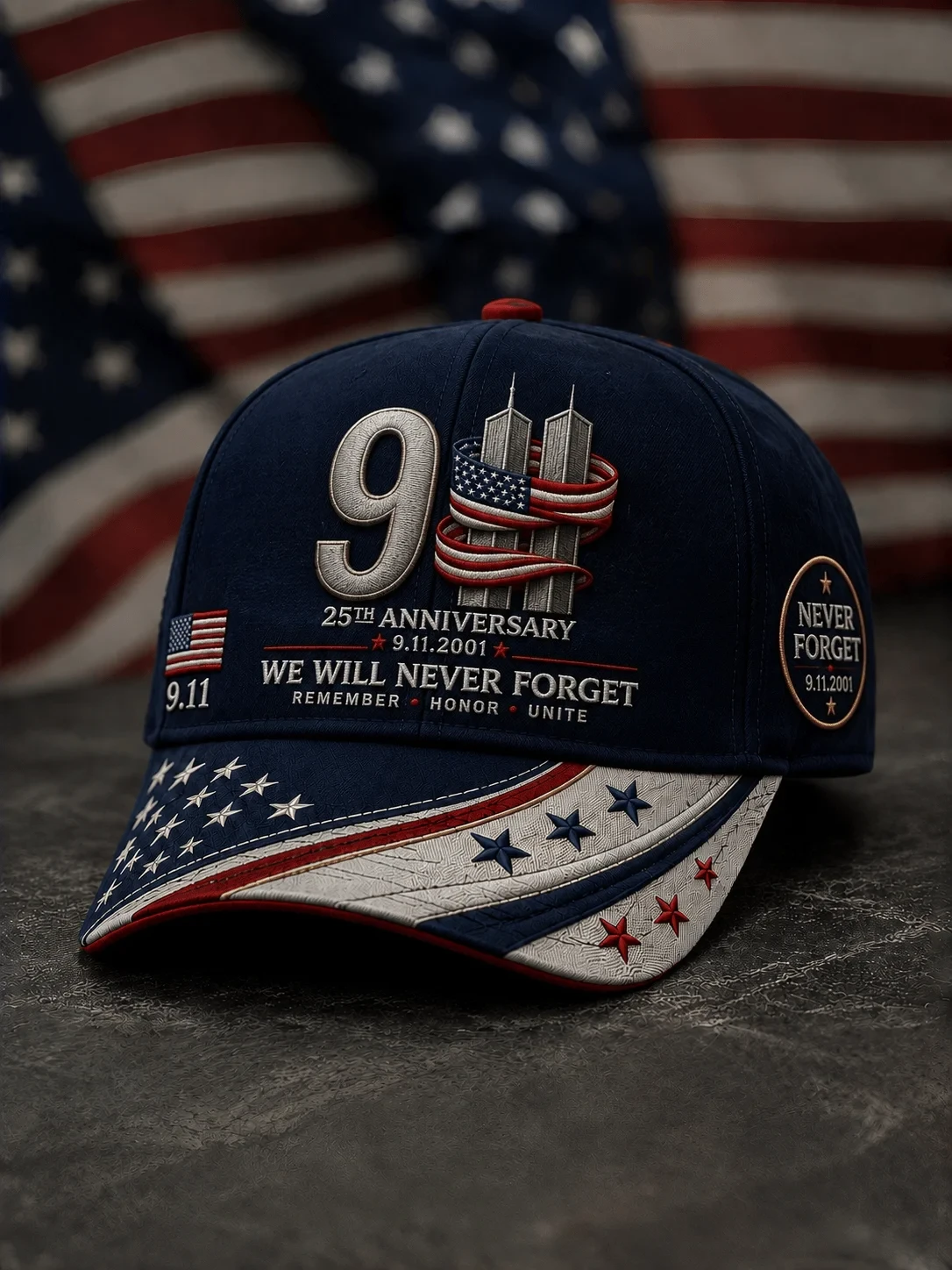 In Memory Of 9 11 Victims Hat 9 11 25th Anniversary Baseball Cap Presents For Husband