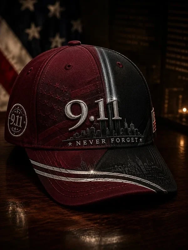 Retro 911 We Will Never Forget Hat 9 11 25th Anniversary Baseball Cap