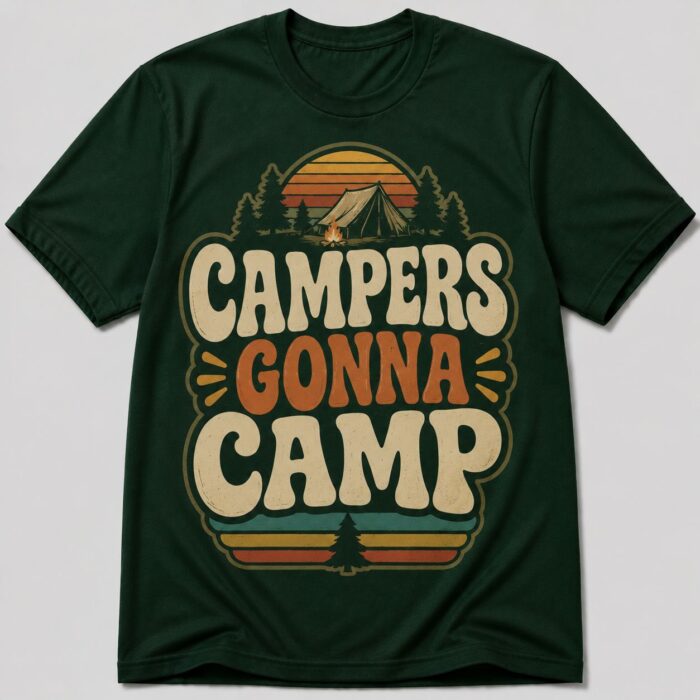 Campers Gonna Camp Funny Retro Camping T-Shirt Campers Gonna Camp Funny Retro Camping T-Shirt
