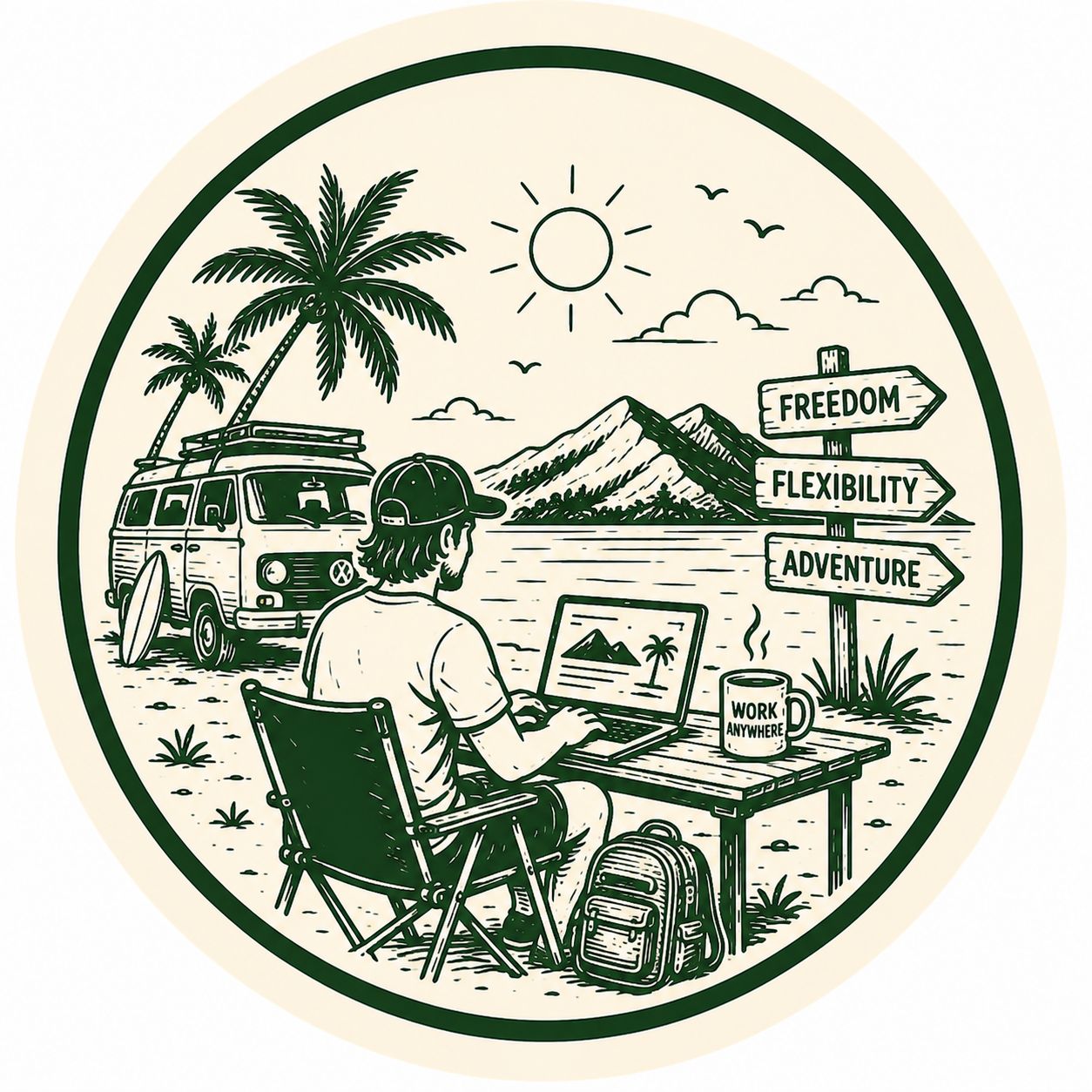 Digital Nomad & Remote Work T-Shirts