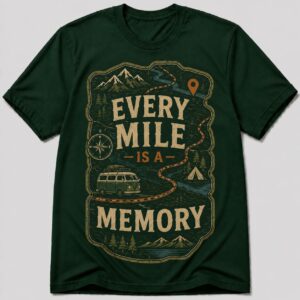 Every Mile Is A Memory Road Trip Adventure T-Shirt