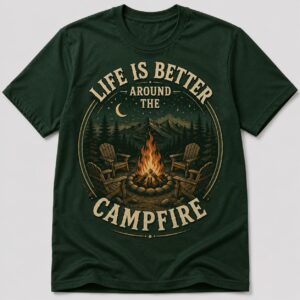 Life Is Better Around The Campfire Camping Lover T-Shirt